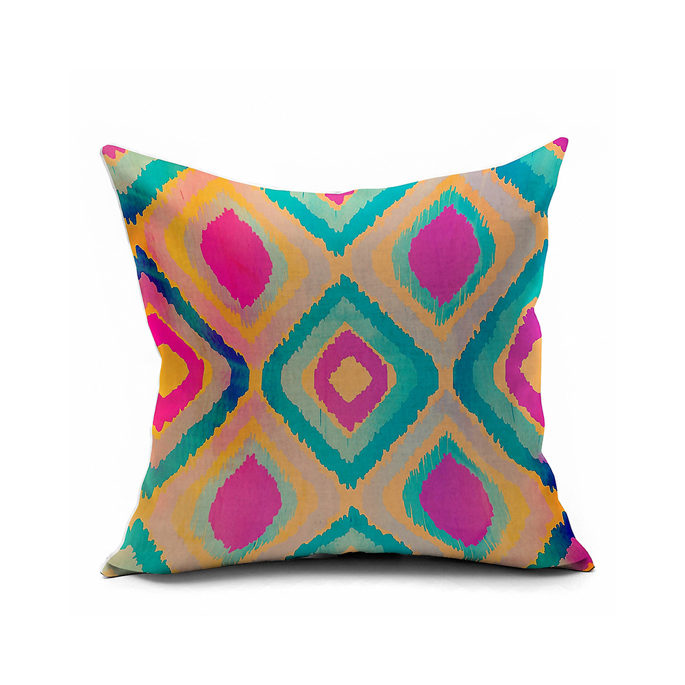 Personalized Colorful Gradient 2 Side Printing Ikat Decorative Pillow Covers,ikat Outdoor ...